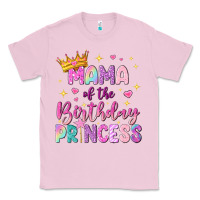 Bubblegum Pink mama of the birthday princess Classic Tee - NancyCooperArtShop