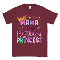 Burgundy mama of the birthday princess Classic Tee - NancyCooperArtShop