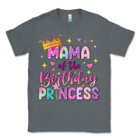 Charcoal Heather mama of the birthday princess Classic Tee - NancyCooperArtShop