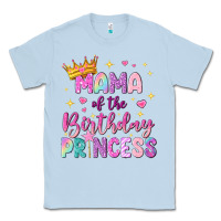 Dusty Blue mama of the birthday princess Classic Tee - NancyCooperArtShop