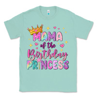Seafoam mama of the birthday princess Classic Tee - NancyCooperArtShop