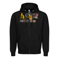 Black Happy Easter Zipper Hoodie - CowhideDigitalArt