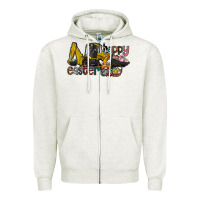 Oatmeal Heather Happy Easter Zipper Hoodie - CowhideDigitalArt
