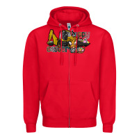 Red Happy Easter Zipper Hoodie - CowhideDigitalArt