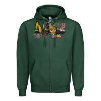 Sports Green Happy Easter Zipper Hoodie - CowhideDigitalArt