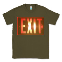 Army Green exit sign   hippie Classic Tee - lanVoArt