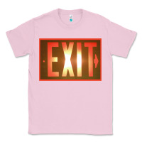 Bubblegum Pink exit sign   hippie Classic Tee - lanVoArt