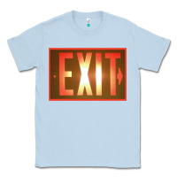 Dusty Blue exit sign   hippie Classic Tee - lanVoArt