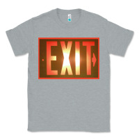 Heather Grey exit sign   hippie Classic Tee - lanVoArt