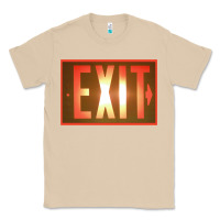 Mushroom exit sign   hippie Classic Tee - lanVoArt