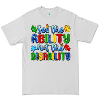 Dove Grey see the ability not the disability Premium Tee - Artiststas