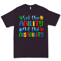 Plum see the ability not the disability Premium Tee - Artiststas