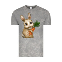 Cloud Rock Happy Easter With Bunny And Carrot Vintage Tee - RanaPortraitStore