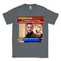 Charcoal Heather daniel larson monitoring the situation   vintage Classic Tee - lanVoArt