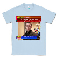 Dusty Blue daniel larson monitoring the situation   vintage Classic Tee - lanVoArt