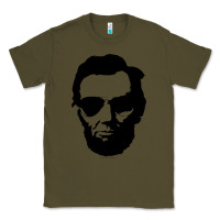 Army Green cool abe lincoln with aviator sunglasses black Classic Tee - lanVoArt