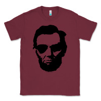 Burgundy cool abe lincoln with aviator sunglasses black Classic Tee - lanVoArt