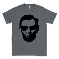 Charcoal Heather cool abe lincoln with aviator sunglasses black Classic Tee - lanVoArt