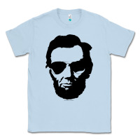Dusty Blue cool abe lincoln with aviator sunglasses black Classic Tee - lanVoArt