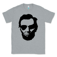 Heather Grey cool abe lincoln with aviator sunglasses black Classic Tee - lanVoArt