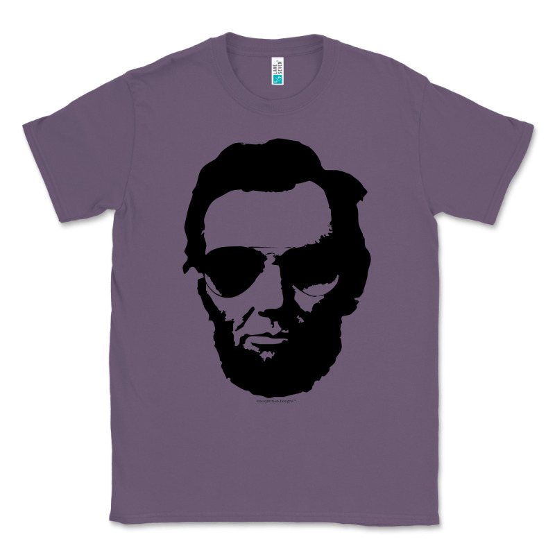 Cool Abe Lincoln With Aviator Sunglasses Black Classic Tee by lanVoArt | Teevron