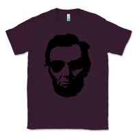 Plum cool abe lincoln with aviator sunglasses black Classic Tee - lanVoArt