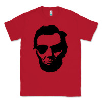 Red cool abe lincoln with aviator sunglasses black Classic Tee - lanVoArt