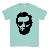 Seafoam cool abe lincoln with aviator sunglasses black Classic Tee - lanVoArt