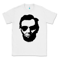 White cool abe lincoln with aviator sunglasses black Classic Tee - lanVoArt