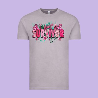 I Am A Survivor Cancere Awareness Vintage Tee Designed By Howdyjamesfarm