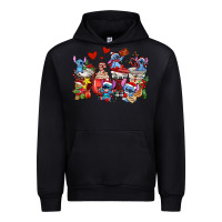 Black christmas stitch coffee cups Urban Hoodie - AdoDesignShop