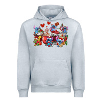 Heather Grey christmas stitch coffee cups Urban Hoodie - AdoDesignShop
