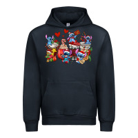 Navy christmas stitch coffee cups Urban Hoodie - AdoDesignShop