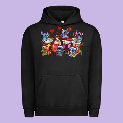Christmas Stitch Coffee Cups Urban Hoodie Designed By Adodesignshop
