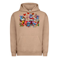 Pigment Burro christmas stitch coffee cups Urban Hoodie - AdoDesignShop