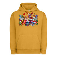 Pigment Peanut Butter christmas stitch coffee cups Urban Hoodie - AdoDesignShop