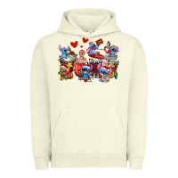 Pigment Pistachio christmas stitch coffee cups Urban Hoodie - AdoDesignShop