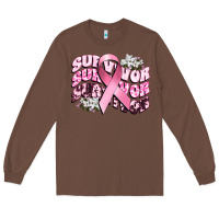 Chestnut survivor breast cancer Long Sleeve Tee - CowGirlArtShop