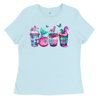 Baby Blue mermaid underwater coffee Ladies Tee - Jasminsmagicworld
