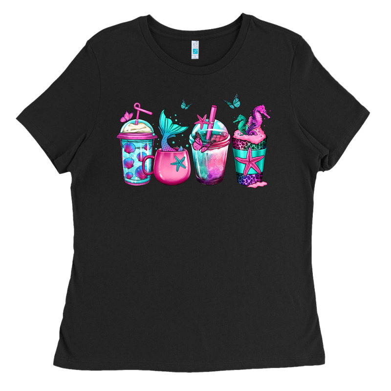 Mermaid Underwater Coffee Ladies Tee by Jasminsmagicworld | Teevron