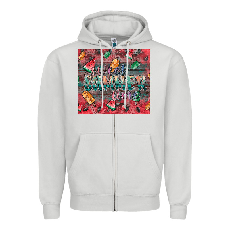 Summer Vibes Zipper Hoodie by CowhideDigitalArt | Teevron