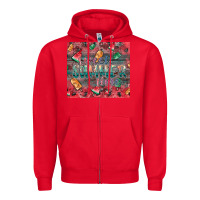 Red summer vibes Zipper Hoodie - CowhideDigitalArt
