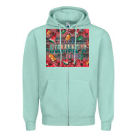 Seafoam summer vibes Zipper Hoodie - CowhideDigitalArt