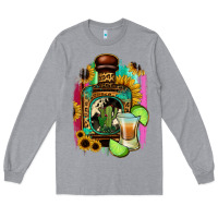 Heather Grey tequila and lime Long Sleeve Tee - Jasminsmagicworld