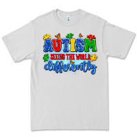 Dove Grey autism seeing the world differently Premium Tee - Artiststas