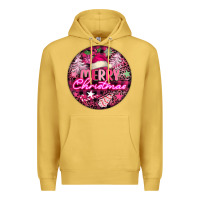 Antique Gold pink merry christmas Premium Hoodie - FaDigitalArtStudio