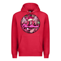Cardinal pink merry christmas Premium Hoodie - FaDigitalArtStudio