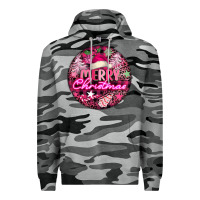 Slate Camo pink merry christmas Premium Hoodie - FaDigitalArtStudio