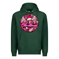 Pink Merry Christmas Premium Hoodie | Teevron