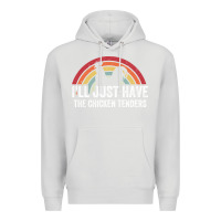 Dove Grey I'll Just Have The Chicken Tenders Premium Hoodie - lanVoArt